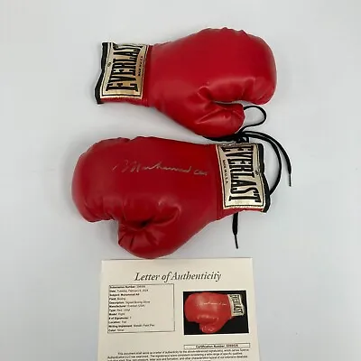Muhammad Ali Signed Autographed Everlast Boxing Gloves JSA COA • £1541.14