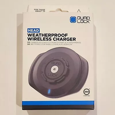 QUAD LOCK Motorcycle USB Wireless Charging Head - NEW IN BOX (FREE SHIPPING!) • $64