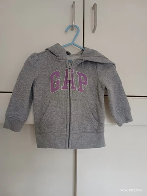 £3 • Buy Baby Gap Grey Zip Up Jumper Hoodie 6-12 Months