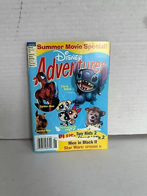 Disney Adventures Magazine June 2002 - Summer Movie Spider-man Lilo & Stitch • $9.99