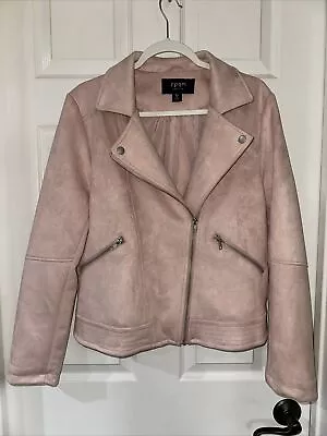 SPYM Women's Collection XL Moto Zip Up Jacket Lined Pink - SEE NOTE • $16.99