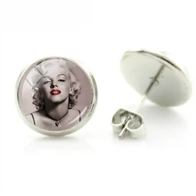 Marilyn Monroe Red Lips Actress Stud Earrings + Free Gift Bag • $5.58
