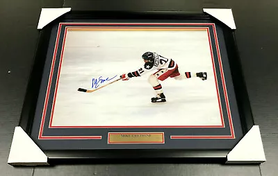 MIKE ERUZIONE 1980 MIRACLE ON ICE USA Autographed 16x20 Photo Framed JSA COA  • $129.95