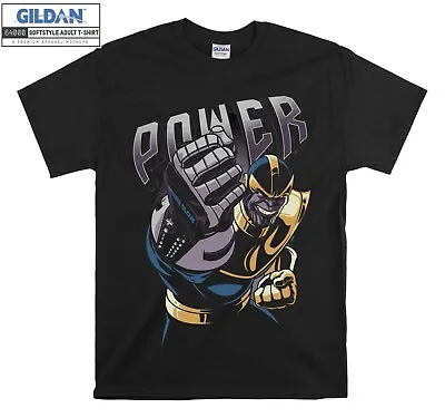 Marvel Thanos Power Comic T-shirt Gift Hoodie Tshirt Men Women Unisex E1053 • £13.99