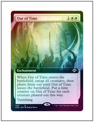 1x Out Of Time Foil Extended Modern Horizons 2 Magic MTG NM • $1.66