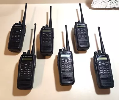6 Motorola XPR6550 UHF DMR Two-way Radios - Black • $1190