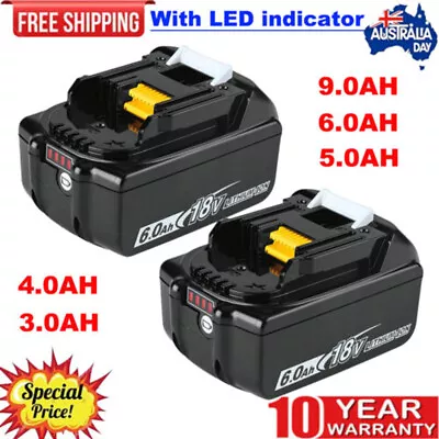 For Makita 18V Battery 9.0Ah 6.0Ah 5.0Ah BL1830 BL1840B BL1850B BL1860B/ Charger • $34.89