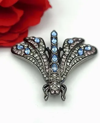 £132.85 • Buy Vintage Retro 90'S Susan Caplan SWAROVSKI Crystal Rhinestone Dragonfly Brooch 