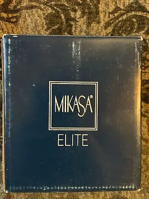 MIKASA Pair Of Art Deco Crystal Candlesticks Holders 5.5 Inch Solvania • $34