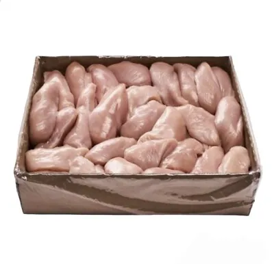 Fresh British Halal Chicken Breast Fillets 5kg A Tray  X 2 Dpd Next Day Deli!! • £87.95