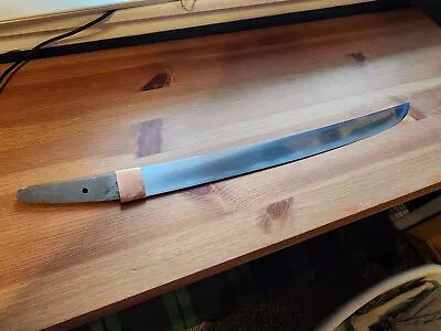 Tamahagane Folded Steel Wakizashi Hira Zukuri Gunome Hamon Mumei Custom Habaki • $350