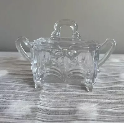 Shannon Clear Crystal Lidded Sugar Bowl With Lid ~ Designs Of Ireland • $18