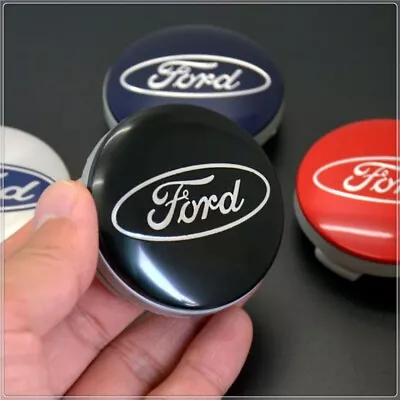 4X Hub Caps Wheel Center Caps Car Rim Emblem Badge Cover Fits Ford 54MM Black • $16.50