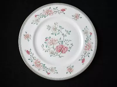 Minton Jasmine Royal Doulton Dinner Plate Gold Trim Peach White Floral • $24.99