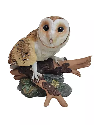 Barn Owl Figurine Majestic Owls Of The Night Hamilton Collection 1986 By Maruri • $24.99