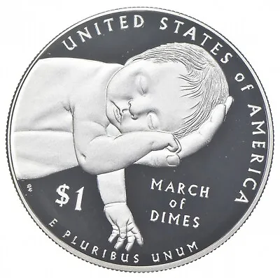 Proof 2015 March Of Dimes - US Commemorative 90% Silver Dollar • $34.92