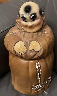 VTG Twin Winton 60s Friar Monk Cookie Jar  THOU SHALT NOT STEAL 12 H Ceramic USA • $45