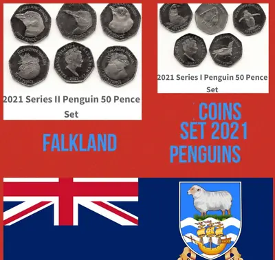 Falkland Island Coins 50p Pence 2021 Choose From List Penguin Animal Bird • £4.49