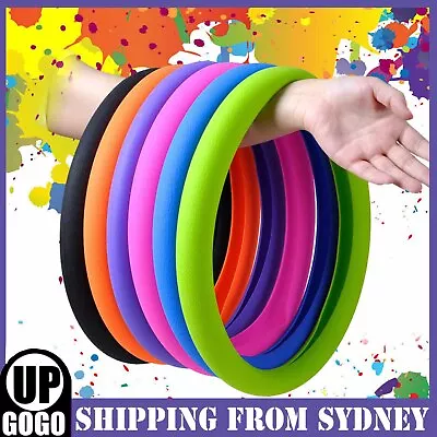 32-40CM Car Steering Wheel Cover Protector Universal Leather Texture Silicone • $11.59