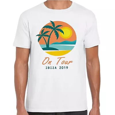 Mens Ibiza On Tour 2019 Holiday T Shirt • $12.62