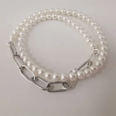 PANDORA ME Freshwater Cultured Links Pearl Necklace • £45