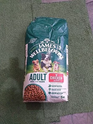 James Wellbeloved Adult Dog Food. Hole In Bag. Best Before 08/2024. 15kg • £31.51