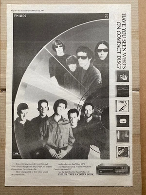 £12 • Buy VELVET UNDERGROUND/LLOYD COLE ON COMPACT DISC POSTER SIZED Original Music Press 