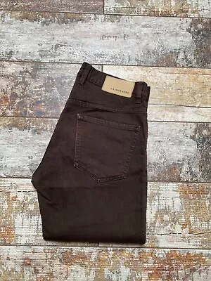 J.Lindeberg Men's Navy Brown Zip Slim Jeans Size W30/L32 • $39.84