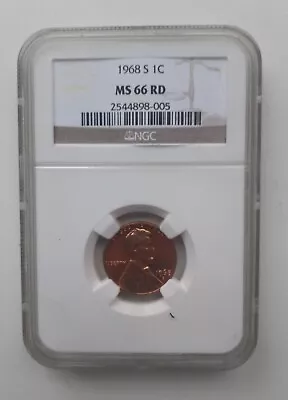 1968 S Memorial Cent NGC MS66rd • $11