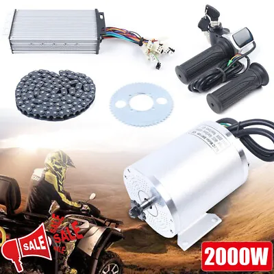 $189 • Buy Electric Brushless Motor Kit 48V 2000W DC For E-bike Scooter Bicycle Conversion