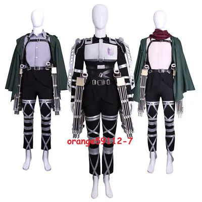 Attack On Titan Full Set Cosplay Costume Prop Weapon MikasaAckerman Levi Uniform • $179.30