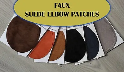 Faux Suede Elbow Iron On Sew On Mending Patches Fix Cotton Patches Repair Fabric • £3.20