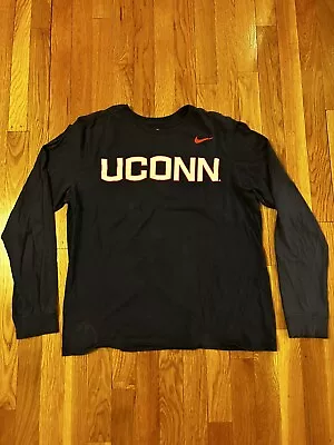 UConn Nike Long Sleeve Shirt Nike The Nike Tee Size Large • $12