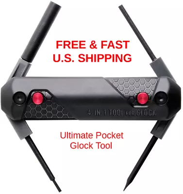 GLOCK 4 In 1 Tool Magnetic Hex Pin Punch Allen Screwdriver Compact POCKET TOOL • $38.97