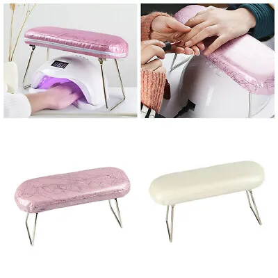 Nail Art Beauty Hand Holder Chair Cushion Pillow Arm Rest Table Manicure Tool • £11.42