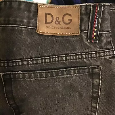 Dolce Gabbana Mens Black Jeans 30x32 D & G Fashion Pre-owned In Good Condition • $59.99