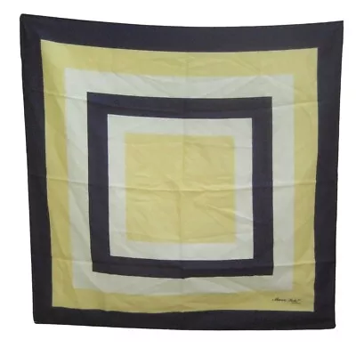 Marco Polo Scarf Square Vintage Italy Venezia 29 X 30 In Blue Color Block Poly • £14.47