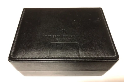 $380.94 • Buy Vacheron Constantin Leather Box Wristwatch Case Accessory Black Vintage Item