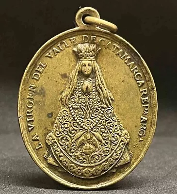 Argentina 1890 Our Lady Of Catamarca Guardian Angels Crowned Pope Leo XIII Medal • $75