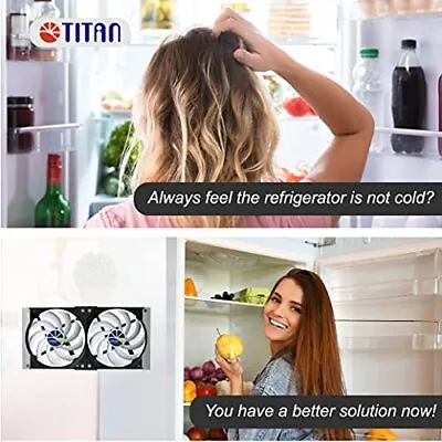 TITAN- 12V DC IP55 Waterproof Double Rack Mount Ventilation Cooling Fridge Fan K • £59.50