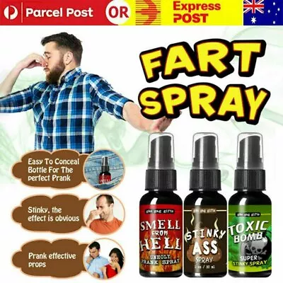 30ML Fart Spray Can Stink Bomb Smelly Stinky Gas Crap Gag Prank Joke Game NEW • $13.99