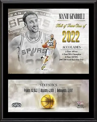 Manu Ginobili San Antonio Spurs 12  X 15  Hardwood Classic • $35.99