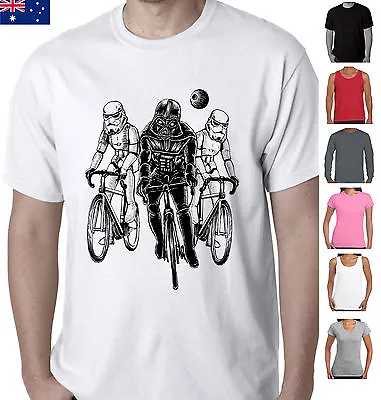 Funny Fan Art Star Wars Parody T-Shirts  Cycling Storm Troopers Bicycle Singlet  • $24.95