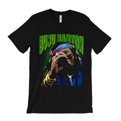 Buju Banton T-shirt - Jamaican Reggae Dancehall Musician - 90s Rap Vntg Tee • $22