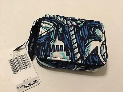 Vera Bradley 8 Day Travel Pill Case Pill Box SHORE ENOUGH Med Planner Zip NWT • $14.88