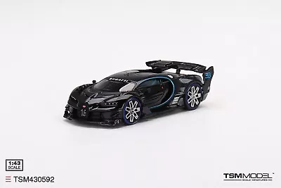 TSM430592 TSM-Model: 1/43 Bugatti Vision Gran Turismo Carbon Fiber Black 2015 • $67.15