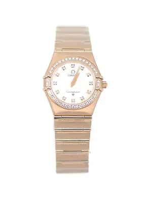 Omega Constellation Diamond 18K Rose Gold Watch • $15316