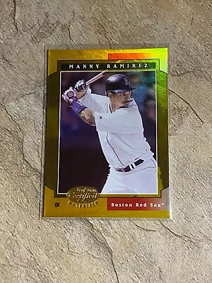 2001 Leaf Certified Manny Ramirez Mirror Gold Bookend #01/25 (Red Sox) • $99.99