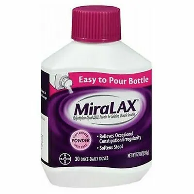 Lot 2- Miralax- Powder- 30 Doses Ea- 11/2024 Exp.- Sealed- 17.9 Oz Ea- Laxative  • $39.99