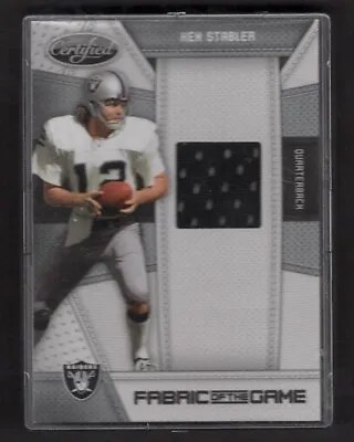 2010 RAIDERS Jersey Worn By KEN STABLER In An NFL Game (That's A Proper COA)/250 • $69.99